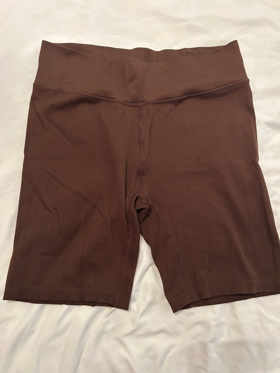 Xersion Pants - Xersion Women's Ribbed High-Waist Brown Bike Shorts